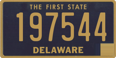 DE license plate 197544