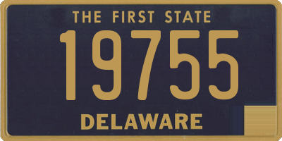 DE license plate 19755