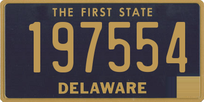DE license plate 197554