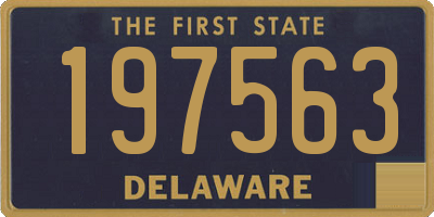 DE license plate 197563