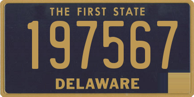 DE license plate 197567