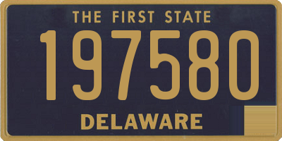 DE license plate 197580