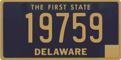 DE license plate 19759