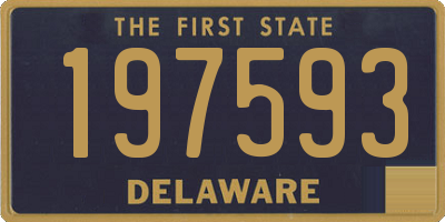 DE license plate 197593