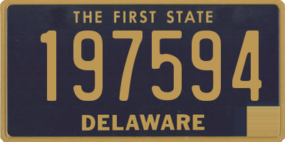DE license plate 197594