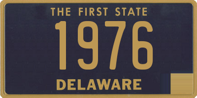 DE license plate 1976