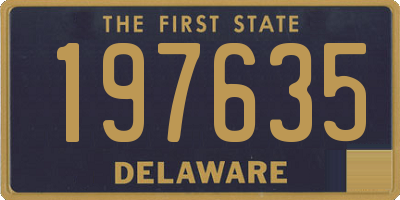 DE license plate 197635