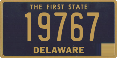 DE license plate 19767