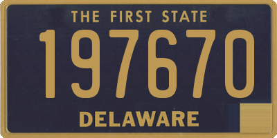 DE license plate 197670