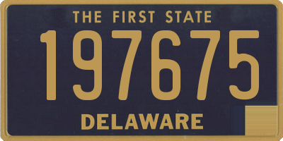 DE license plate 197675