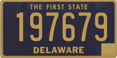 DE license plate 197679