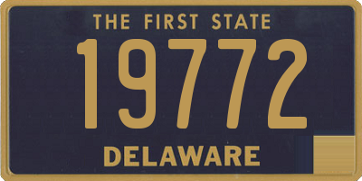 DE license plate 19772