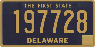 DE license plate 197728