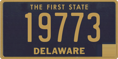 DE license plate 19773