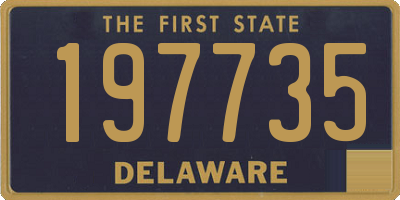 DE license plate 197735