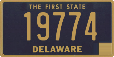 DE license plate 19774