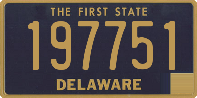 DE license plate 197751
