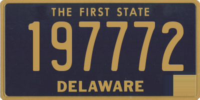 DE license plate 197772