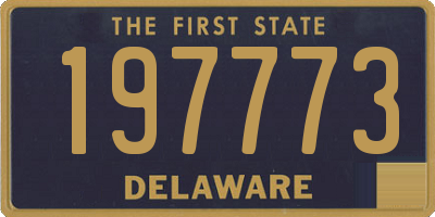 DE license plate 197773