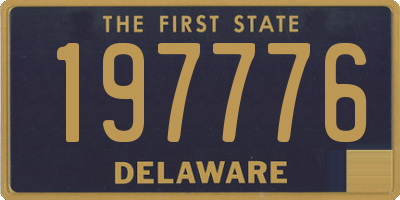 DE license plate 197776