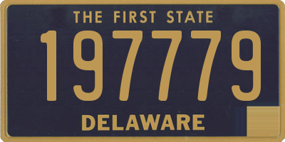 DE license plate 197779