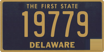 DE license plate 19779