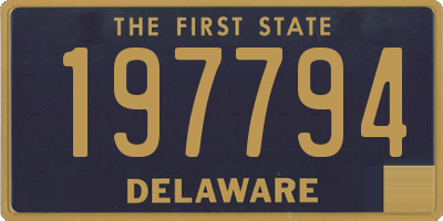 DE license plate 197794