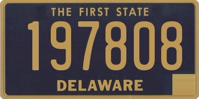 DE license plate 197808