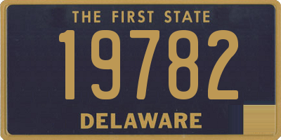 DE license plate 19782