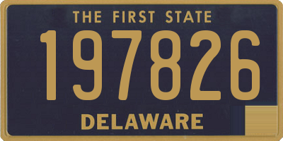 DE license plate 197826