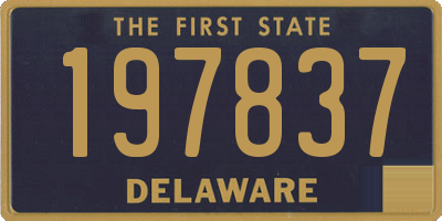 DE license plate 197837