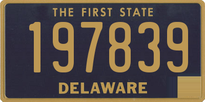 DE license plate 197839
