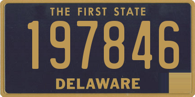DE license plate 197846