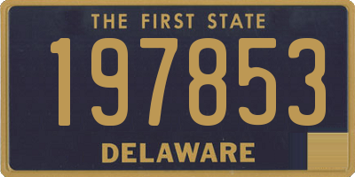 DE license plate 197853