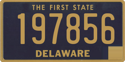 DE license plate 197856