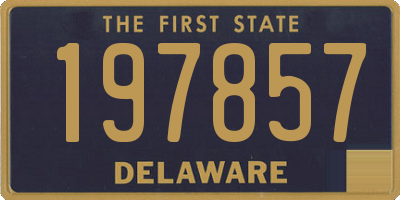 DE license plate 197857
