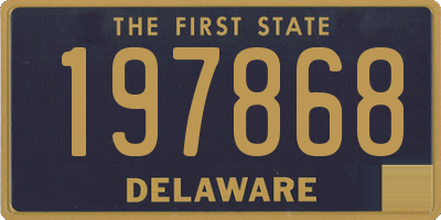 DE license plate 197868