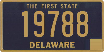 DE license plate 19788