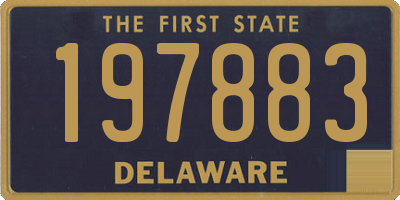 DE license plate 197883