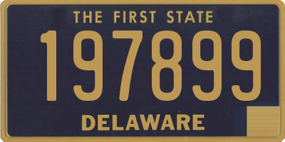 DE license plate 197899