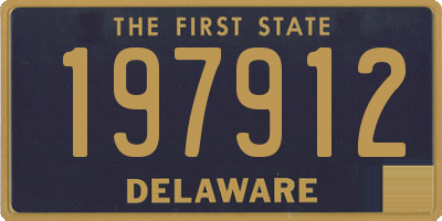 DE license plate 197912