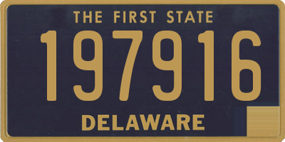 DE license plate 197916