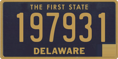 DE license plate 197931