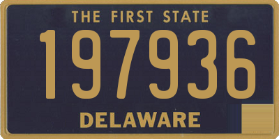 DE license plate 197936