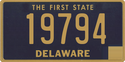 DE license plate 19794