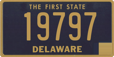 DE license plate 19797