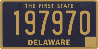 DE license plate 197970