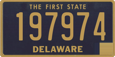 DE license plate 197974