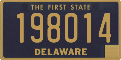 DE license plate 198014