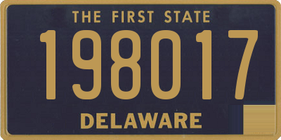 DE license plate 198017